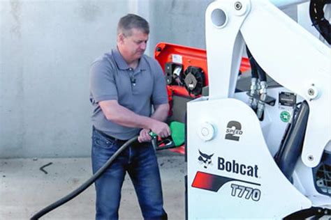 bobcat mini excavator hydraulic fluid|Replace Hydraulic Fluid on Your Compact Excavator .